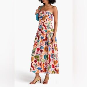 Farm Rio Printed Floral drop waist dress size XS